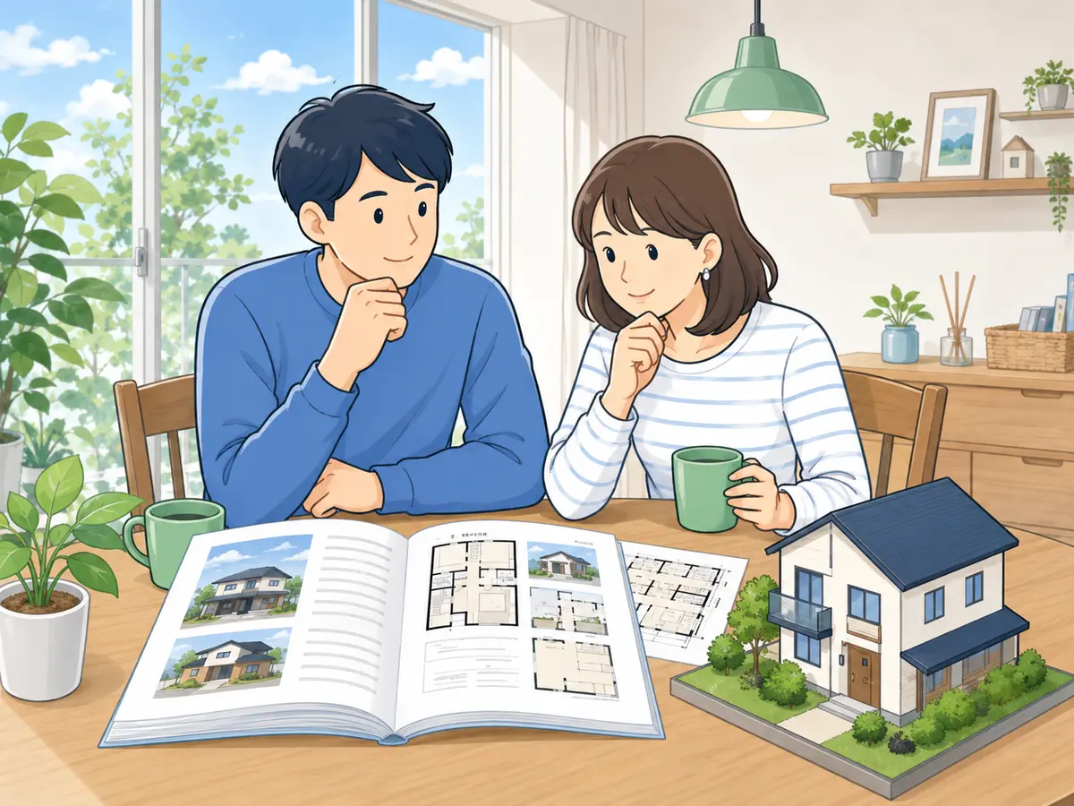 主なメリットを表す住宅営業向けイラスト
